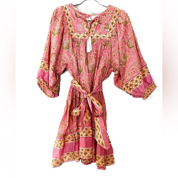 🆕 Cleobella Magdalena Wildflower Certified Organic Cotton Mini Dress - Picture 2 of 16